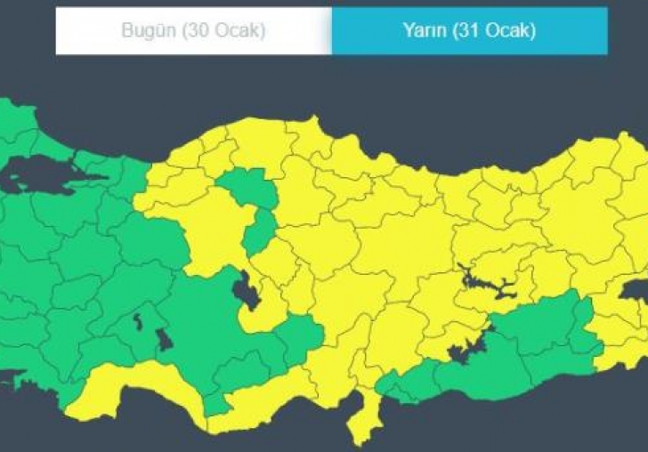 46 il için sarı kodlu uyarı! Meteoroloji yaklaşan tehlikeye dikkat çekti