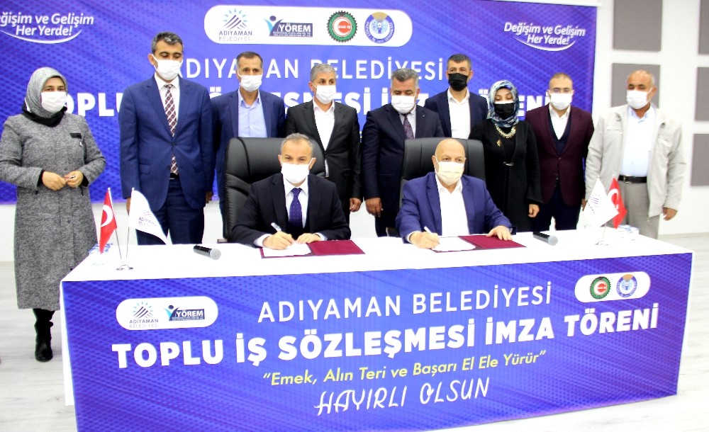 Adıyaman Belediyesi´nde toplu iş sözleşmesi sevinci
