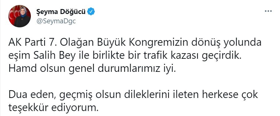 Başkan Döğücü´den sağlık durumuna ilişkin açıklama
