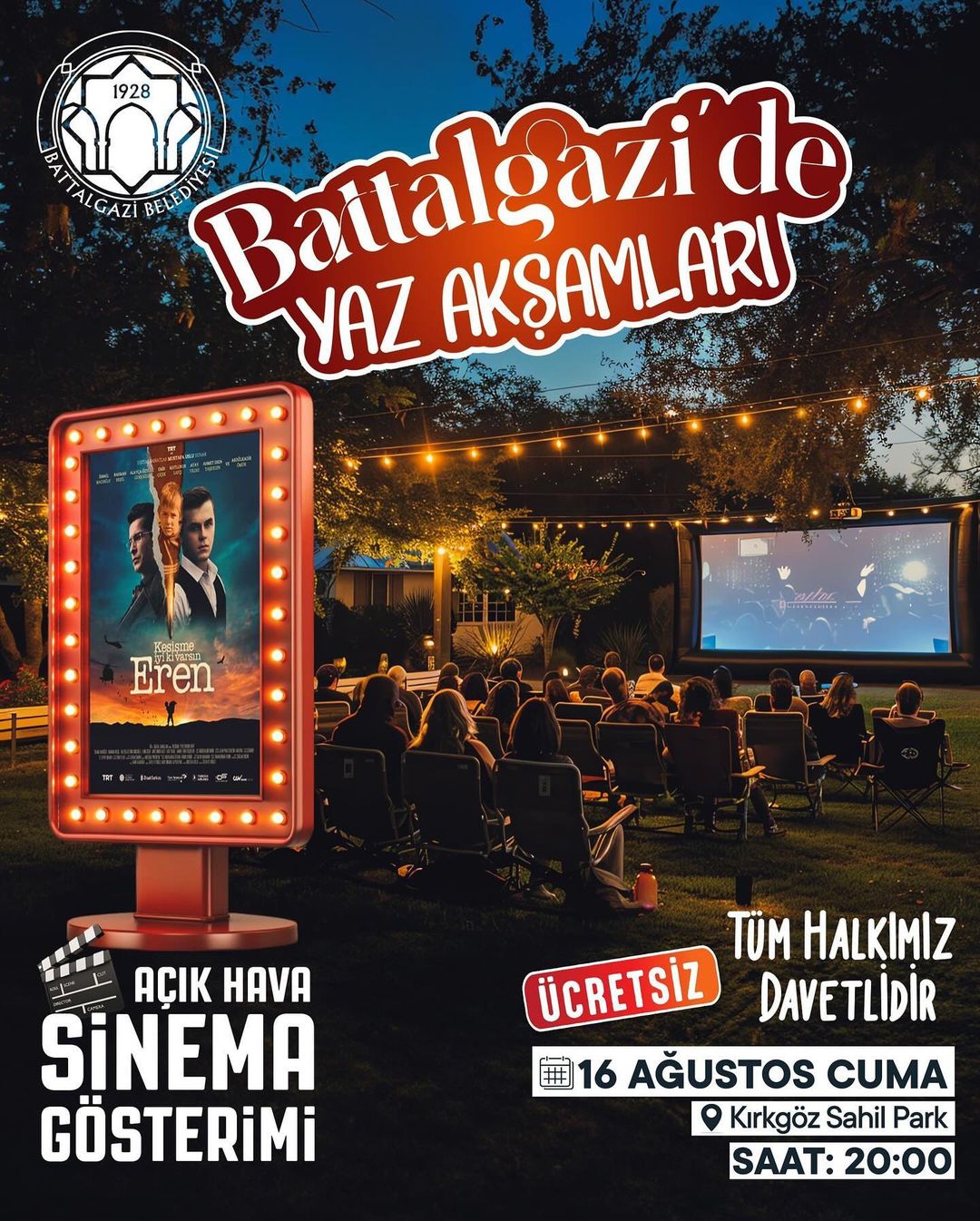 Battalgazi'nde "Kesişme: İyi ki Varsın Eren" Açık Hava'da!