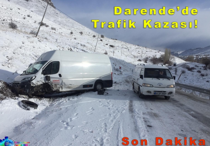 Darende'de Trafik Kazası