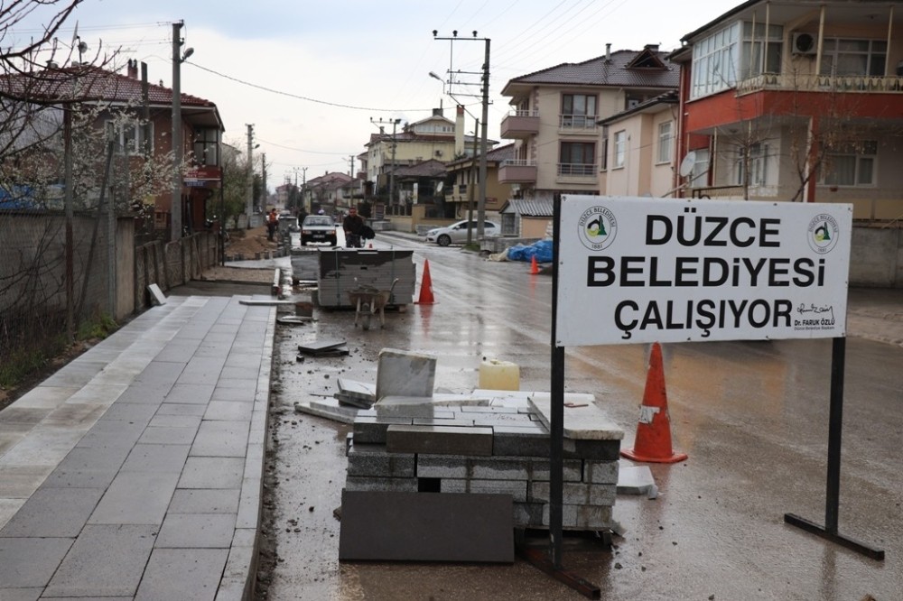 Düzce´de üst yapı çalışmaları aralıksız sürüyor
