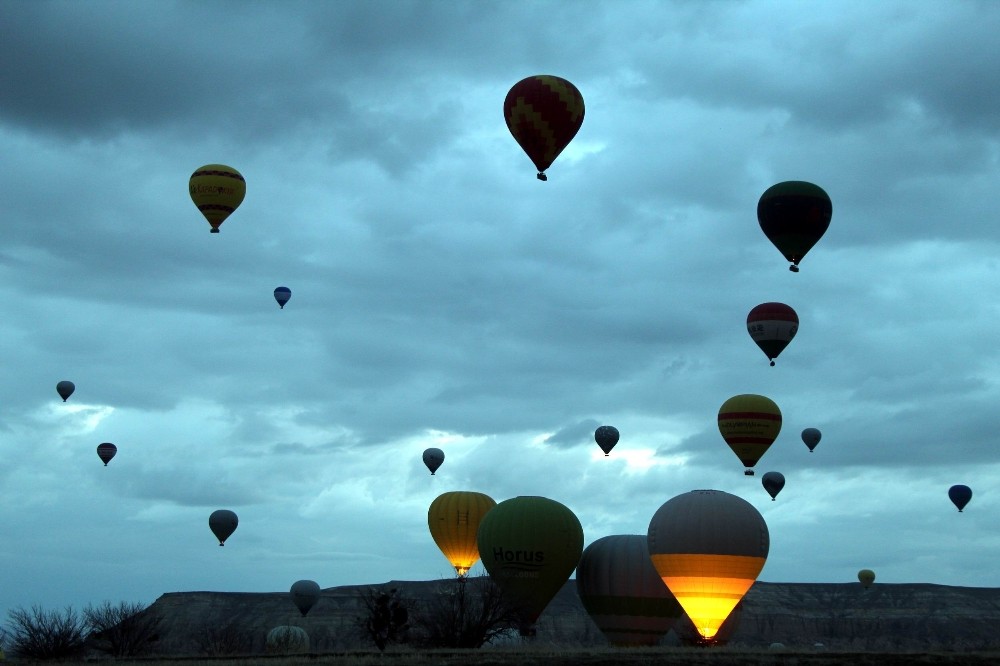 Kapadokya´da balon turları iptal edildi
