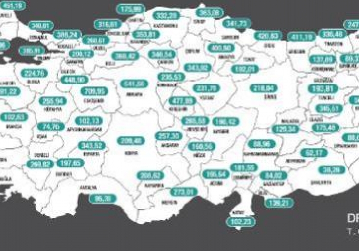 Kovid-19 vakaları tüm illerde azaldı