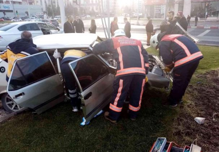 Malatya'da trafik kazası: 1 yaralı