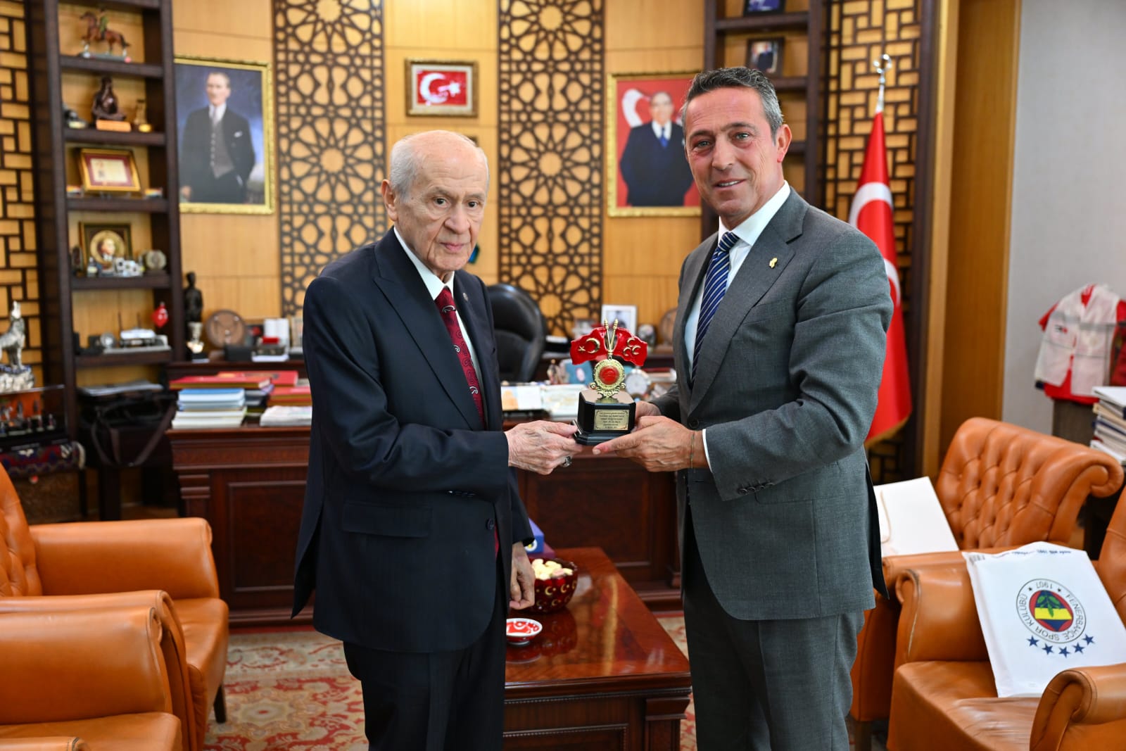 MHP Lideri Devlet Bahçeli, Ali Koç İle Görüştü