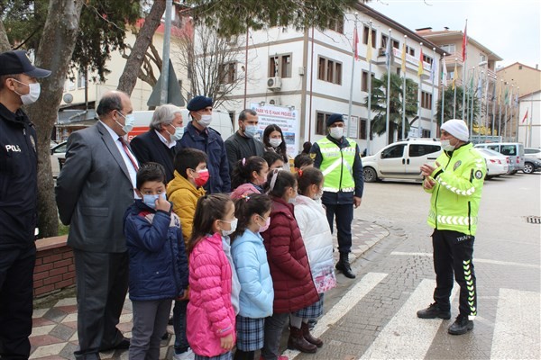 ´Öncelik hayatın, öncelik yayanın´ uygulaması yapıldı
