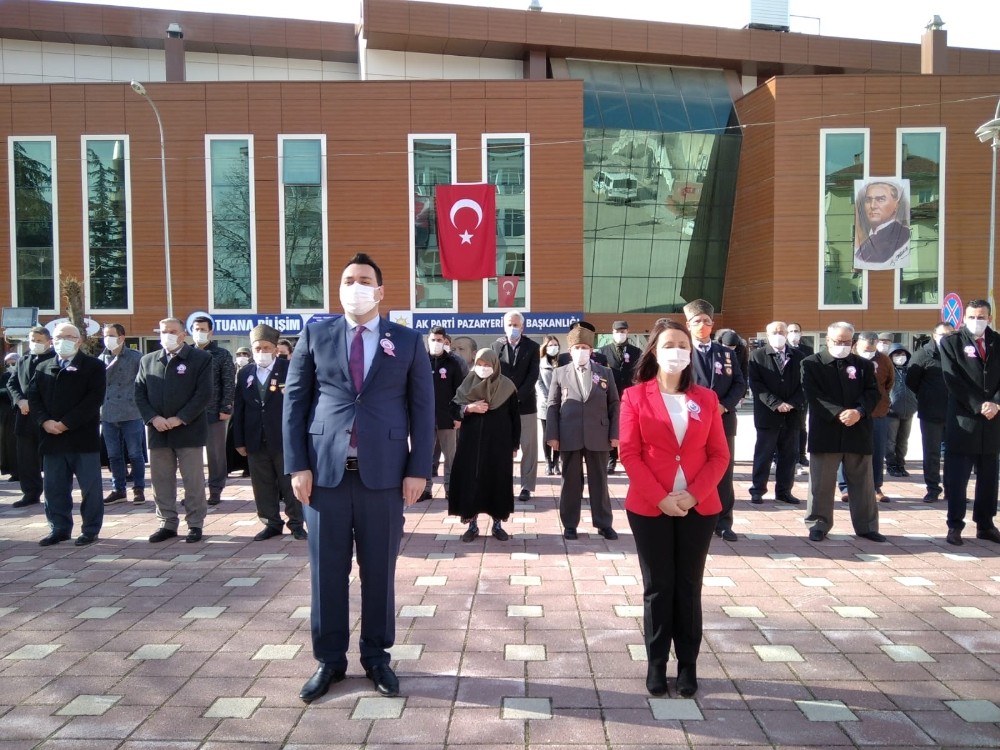 Pazaryeri´nde 18 Mart Şehitleri Anma Günü ve Çanakkale Deniz Zaferi kutlaması
