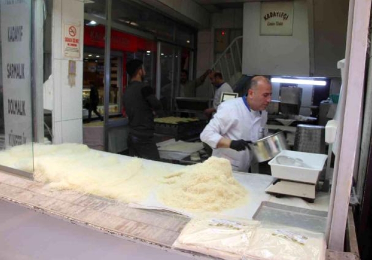 Ramazan ayında kadayıfa yoğun ilgi