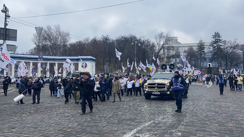 Ukrayna´daki yeni karantina uygulaması 20 bin kişi tarafından protesto edildi
