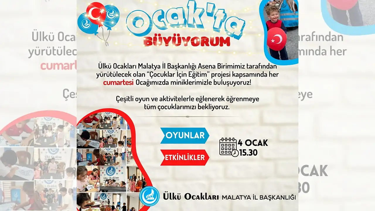 Ülkü Ocakları'ndan Çocuklara Özel Bir Proje!