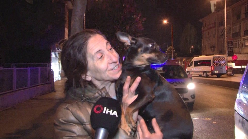 Üsküdar´da iş yerinde yangın çıktı, evin köpeği sahibini uyandırarak haber verdi
